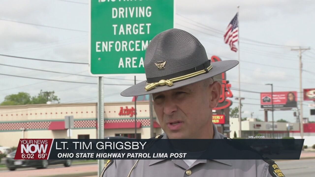 Ohio State Highway Patrol and ODOT set up distracted driving corridor on SR 309
